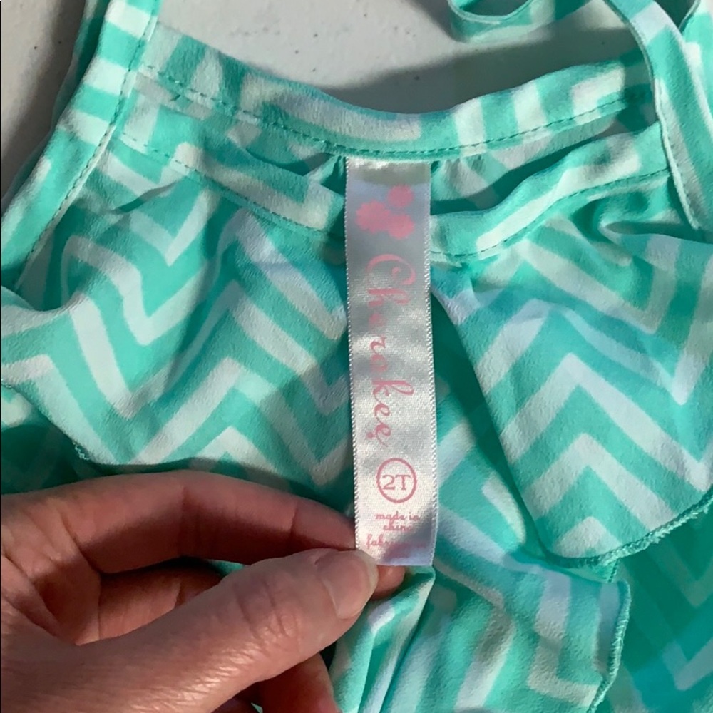 Girls Summer Dress, Ruffle Front, 2T - Picture 3 of 4